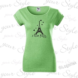 Melírované dámské tričko Paris