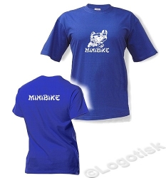 tričko motiv Minibike - tm.modré