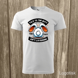 Pánské vtipné tričko s králíkem