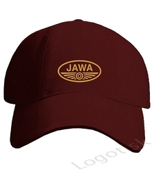 Čepice s kšiltem Jawa-zlatá-stříbrná