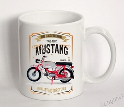 Hrnek motiv Jawa Mustang-styl vintage