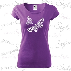 Dámské tričko motiv Spirall Butterfly