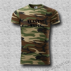 Pánské tričko CAMOUFLAGE-Váš text na přání