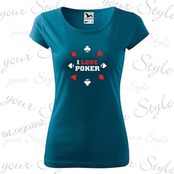 Dámské tričko motiv Poker vzor 5