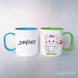Plastový hrnek KOČIČKA se jménem