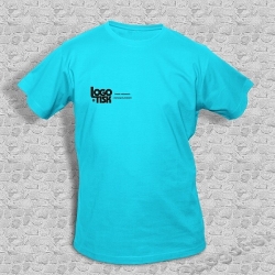 Funkční tričko s potiskem na přání - blue atol - ukázka