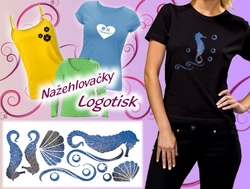 Nažehlovačka-glitrová sada mořský koník