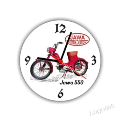 Hodiny Jawa 550 Pařez červená