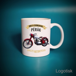 Hrnek s potiskem JAWA PÉRÁK retro