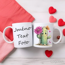Hrníček s potiskem ZAMILOVANÝ KAKTUS