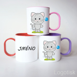 Plastový hrnek KOCOUREK se jménem
