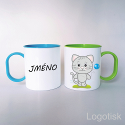Plastový hrnek KOCOUREK se jménem