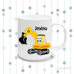 Plastový dětský hrnek BAGR se jménem