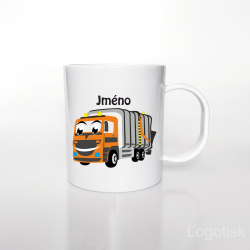 Plastový dětský hrnek POPELÁŘI se jménem