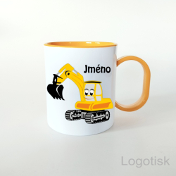 Plastový dětský hrnek BAGR se jménem