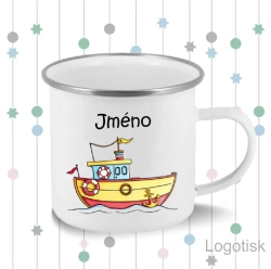 Plechový hrnek LODIČKA se jménem