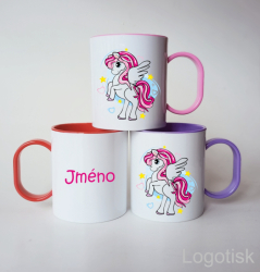Plastový dětský hrnek fantasy PONY se jménem