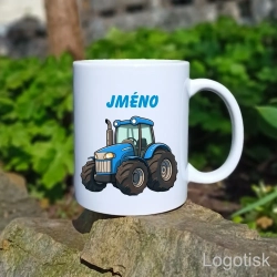 Dětský hrnek potisk TRAKTOR se jménem