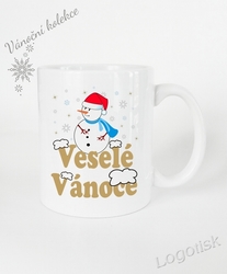 Vánoční hrnek VESELÉ VÁNOCE foto nebo věnování