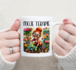 Hrnek s potiskem ZAHRADNICE - Moje terapie