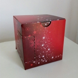 Dárková krabička vánoční červená