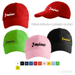Dětská kšiltovka s potiskem na přání