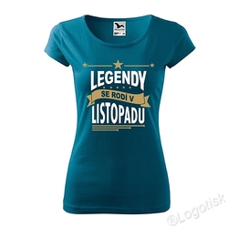 Dámské tričko k narozeninám Legendy se rodí ?