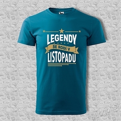 Pánské tričko k narozeninám Legendy se rodí ?