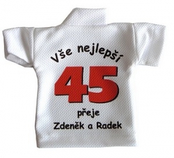 Mini tričko-dres na láhev