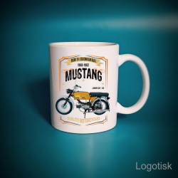 Hrnek motiv Jawa Mustang-styl vintage