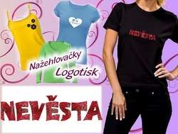 Nažehlovačka glitr-nápis NEVĚSTA