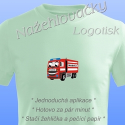 Nažehlovačka HASIČI  auto