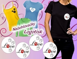 Nažehlovačka Love tlapka kočka set 4 kusy