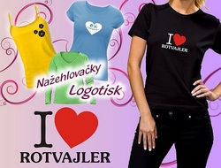 Nažehlovačka Love Rotvajler