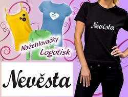 Nažehlovačka NEVĚSTA nápis