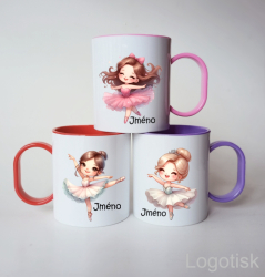 Plastový hrnek BALETKA - BALERÍNA se jménem
