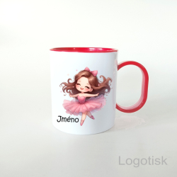 Plastový hrnek BALETKA - BALERÍNA se jménem