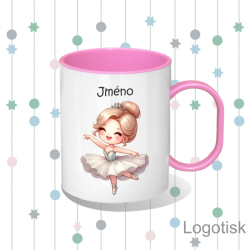 Plastový hrnek BALETKA - BALERÍNA se jménem