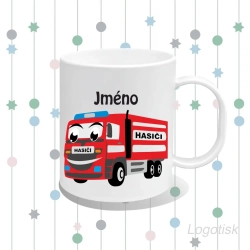 Plastový dětský hrnek HASIČI se jménem