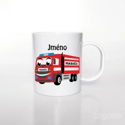 Plastový dětský hrnek HASIČI se jménem