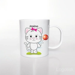 Plastový hrnek KOČIČKA se jménem