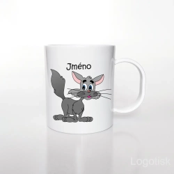 Plastový hrnek potisk KOCOUREK se jménem
