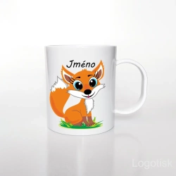 Plastový hrnek LIŠKA se jménem