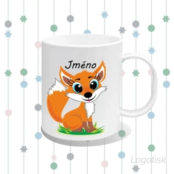 Plastový hrnek LIŠKA se jménem