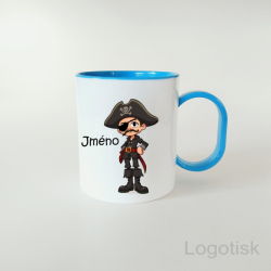 Plastový hrnek PIRÁT se jménem
