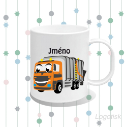 Plastový dětský hrnek POPELÁŘI se jménem