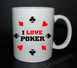 Hrnek motiv I LOVE POKER