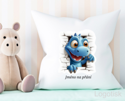 Polštář potisk DINO se jménem