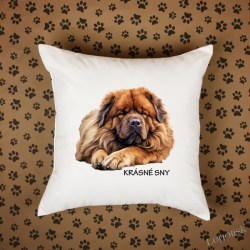 Polštář potisk TIBETSKÝ MASTIFF