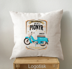 Polštář Jawa 21 Pionýr vintage